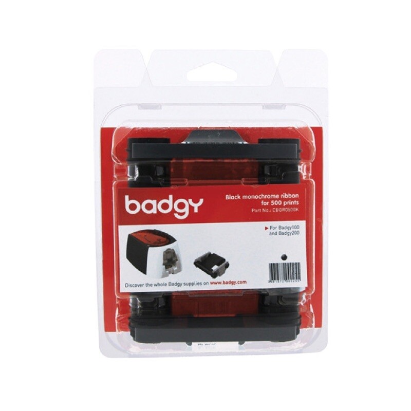 Evolis Badgy Resin Black ribbon 500 prints Evolis Badgy Resin Black ribbon 500 prints