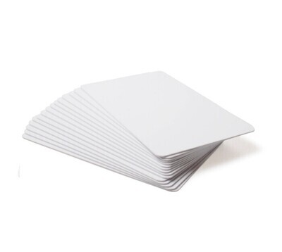 Plain White Printable PVC cards - Pack of 100
