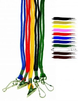 Assorted cord lanyards with swivel hook - Pack of 100 Assorted cord lanyards with swivel hook - Pack of 100