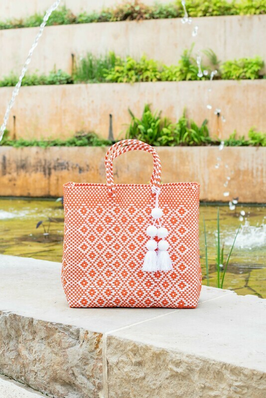 Letra Rambo Bag Orange White Medium