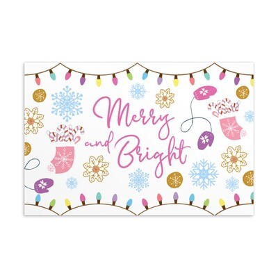 Merry &amp; Bright Postcard