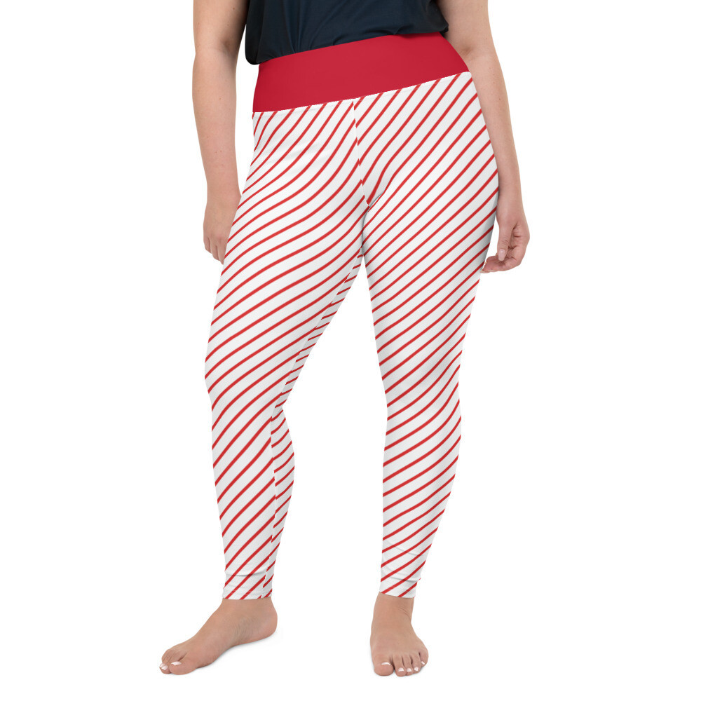 Candy Cane Plus Size Leggings