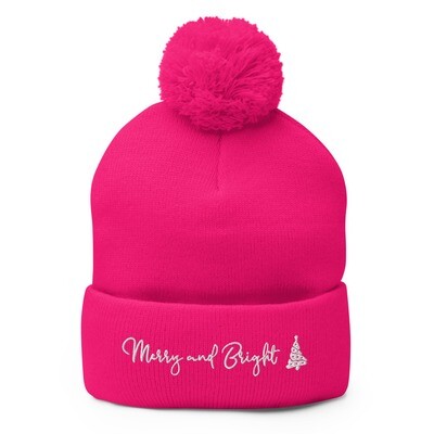 Merry &amp; Bright Pom-Pom Beanie