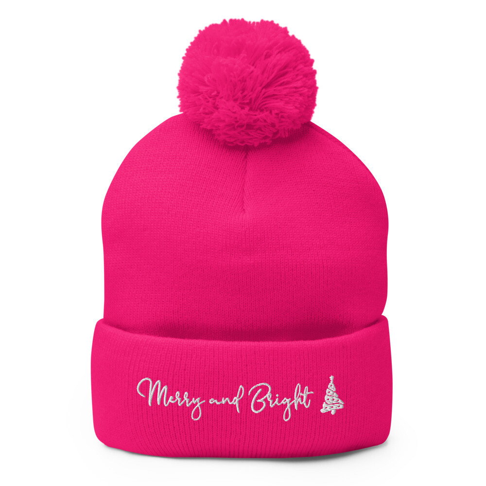 Merry &amp; Bright Pom-Pom Beanie