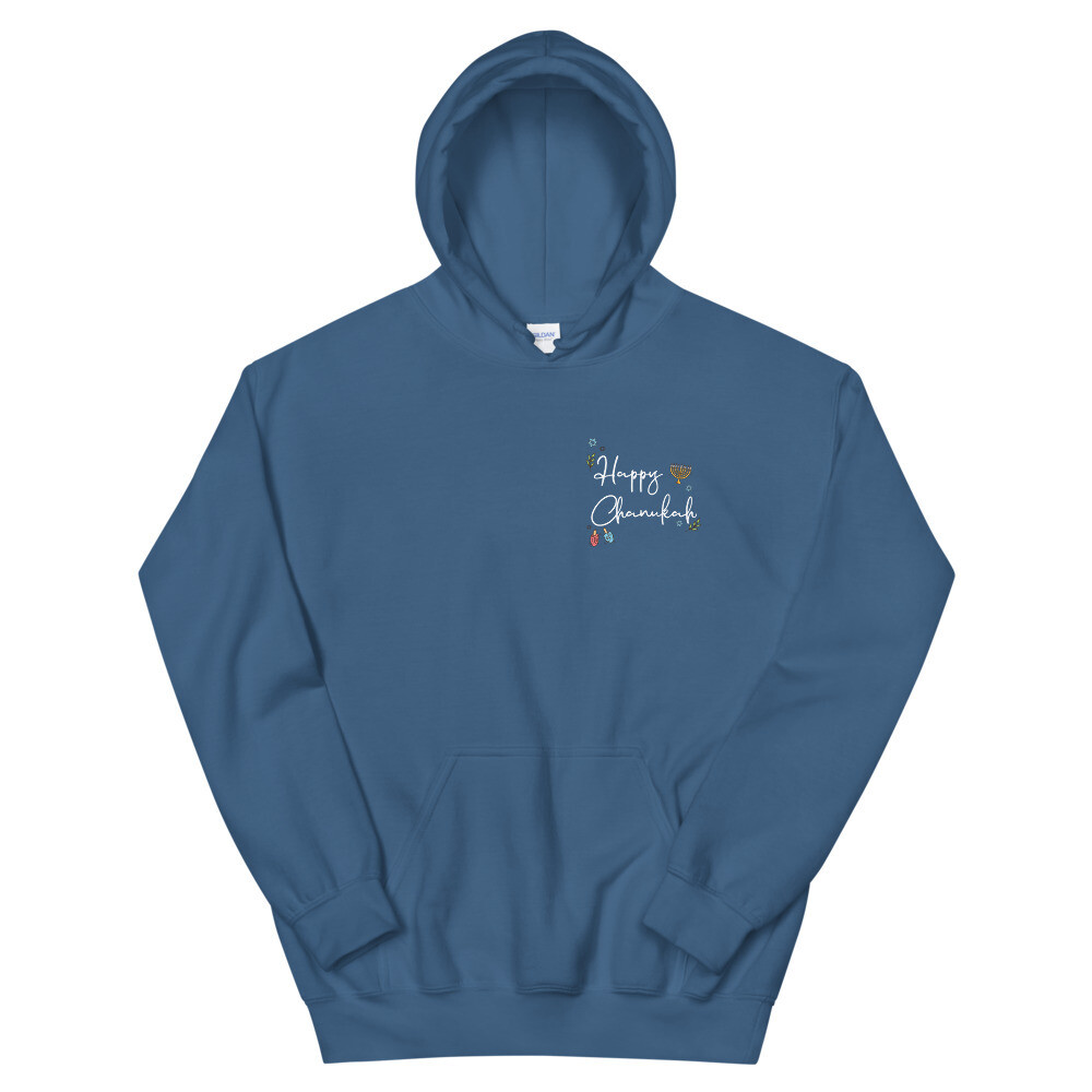 Happy Chanukah Pocket Hoodie