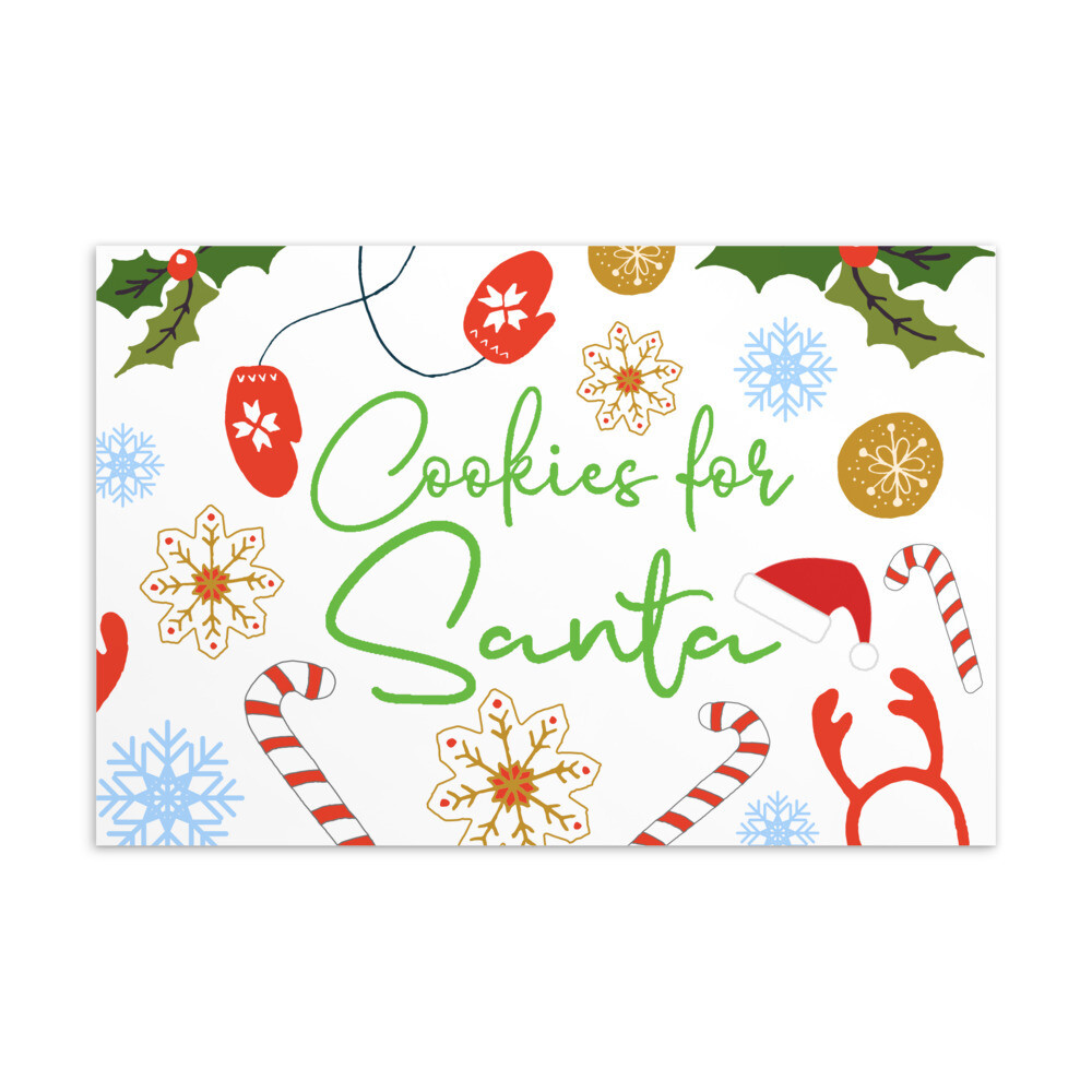 Cookies for Santa Postcard