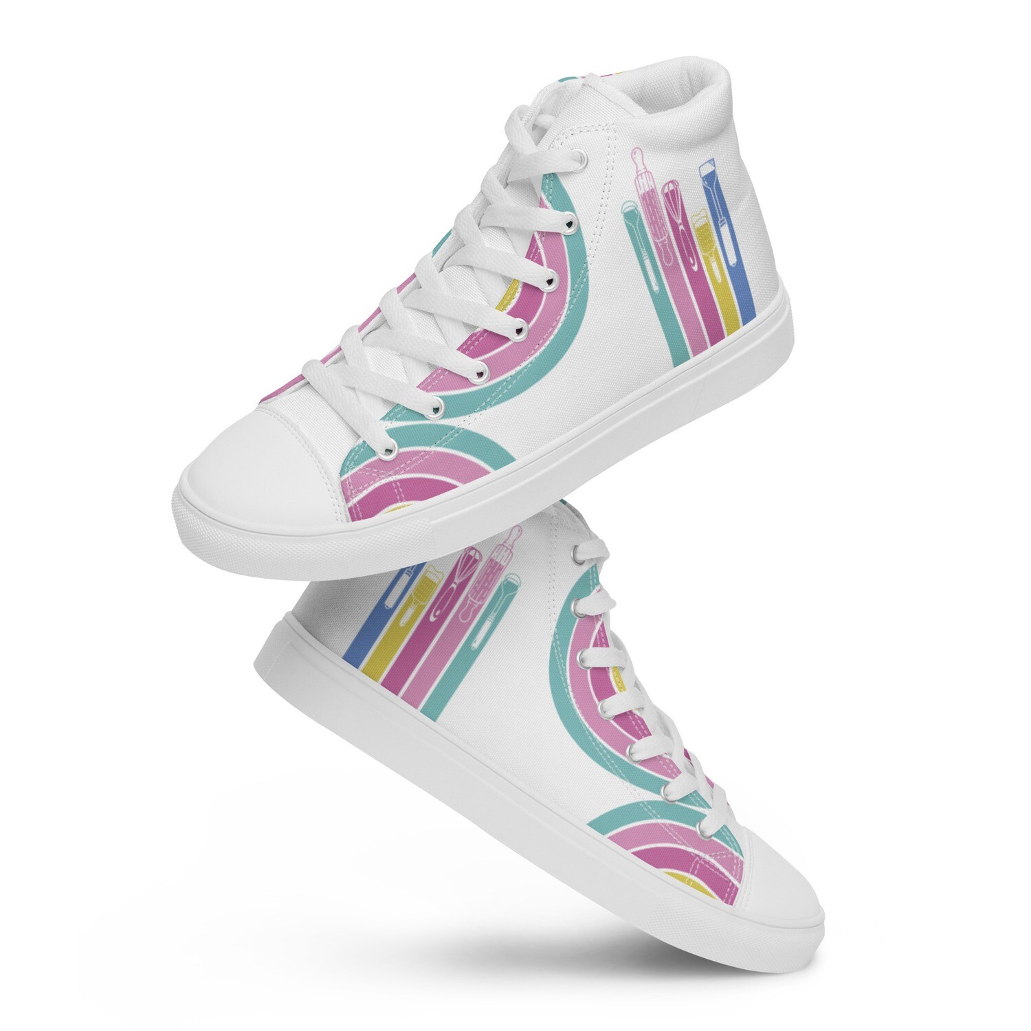 Woo Hoo! It's Bake Day! Women’s high top canvas shoes