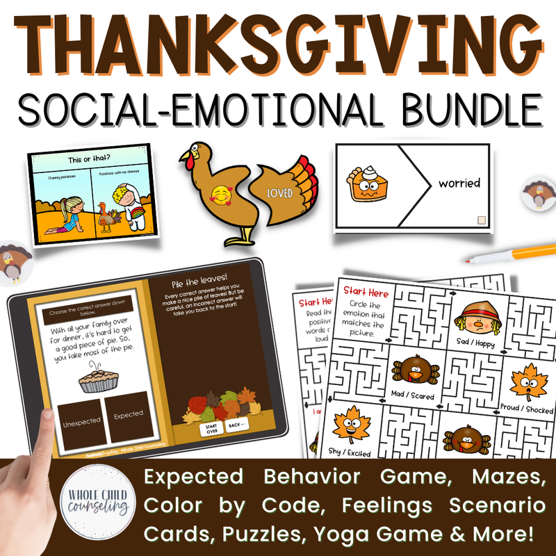 Thanksgiving SEL Activity Bundle Thanksgiving SEL Activity Bundle