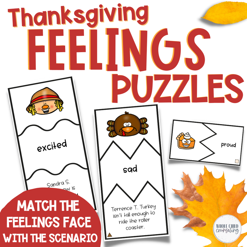 Thanksgiving Feelings Puzzles Thanksgiving Feelings Puzzles