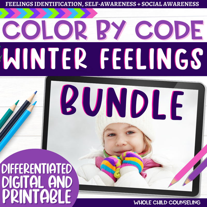 Winter Feelings Color By Code Bundle Winter Feelings Color By Code Bundle