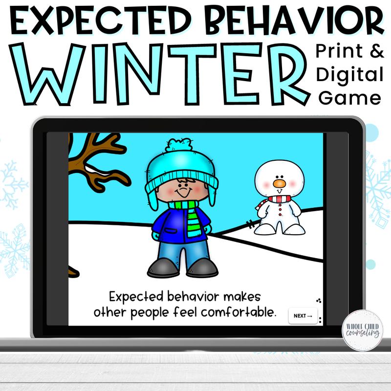 Winter Expected Behavior Print and Digital Game