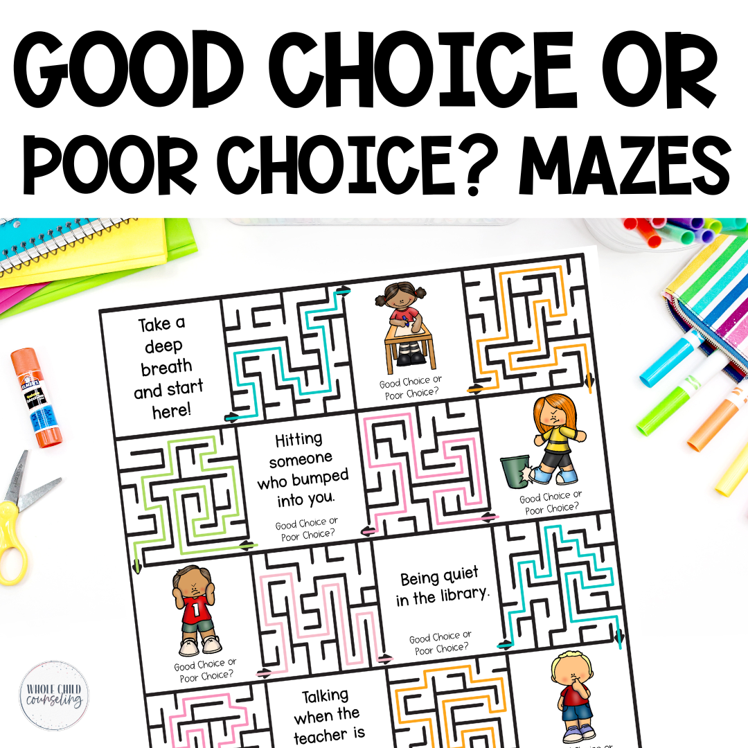 Good Choice or Poor Choice? Mazes
