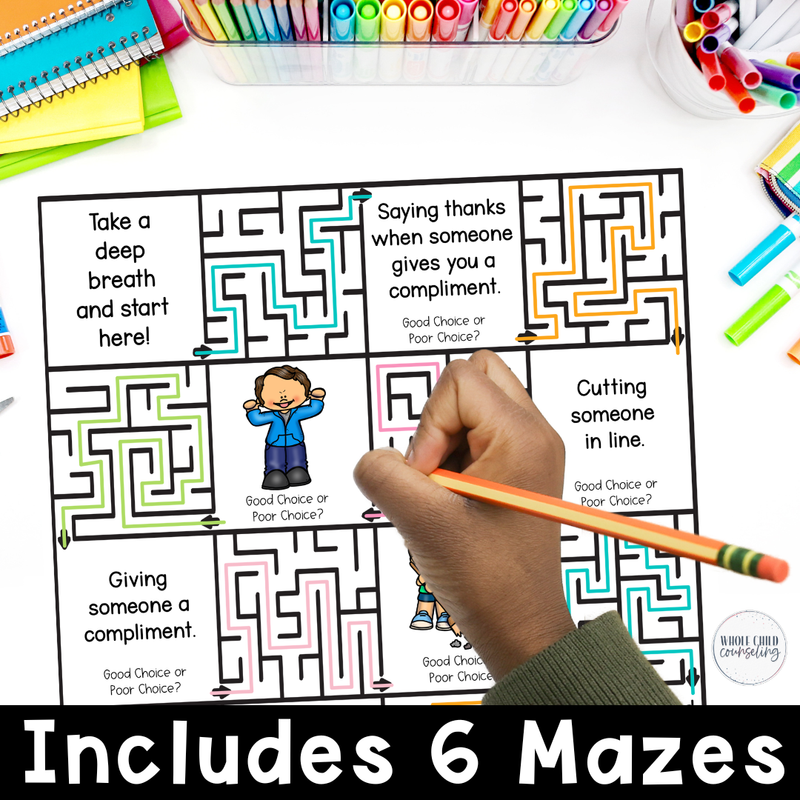 Good Choice or Poor Choice? Mazes