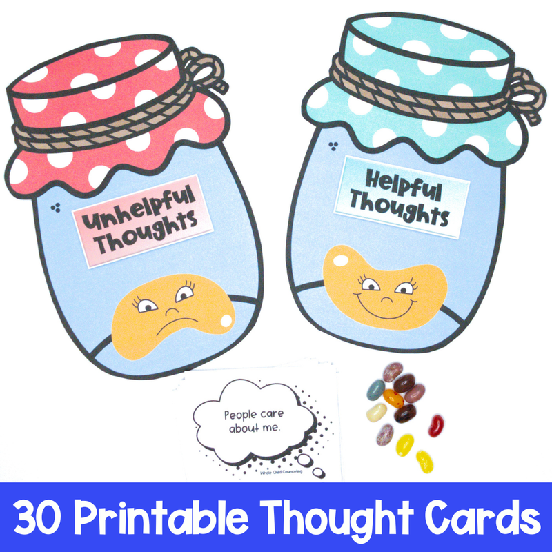 Jolly Jellybean Helpful Thought Hunt CBT Game: Skills for Big Feelings
