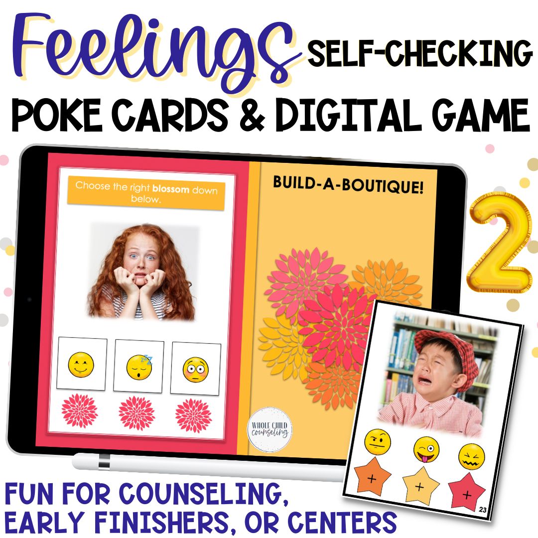 Facial Expressions and Body Language Naming Feelings Digital and Print Game Set 2