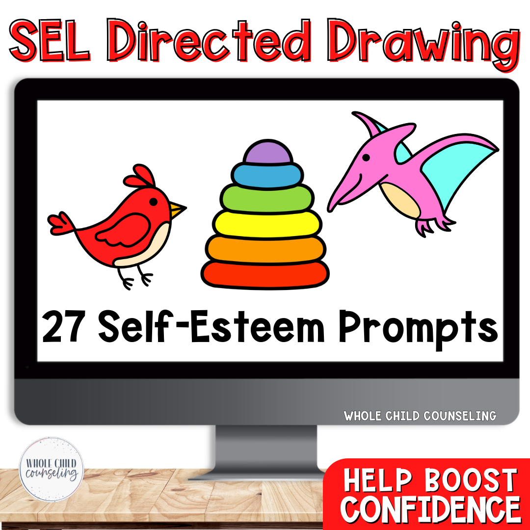 Self Esteem SEL Directed Drawing Set 1
