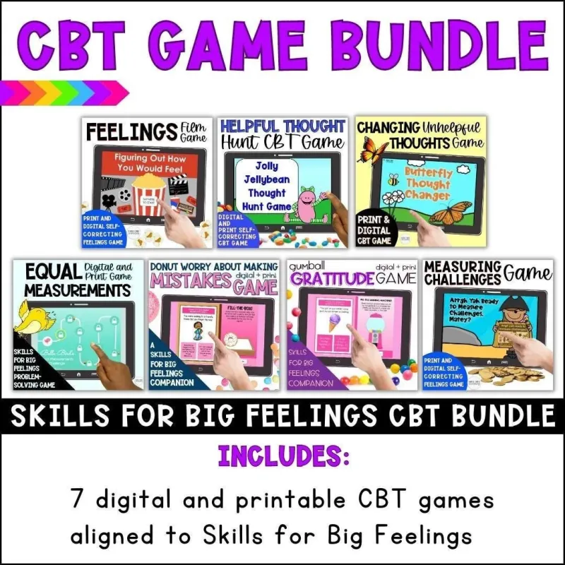 CBT Games: Skills for Big Feelings Game Bundle