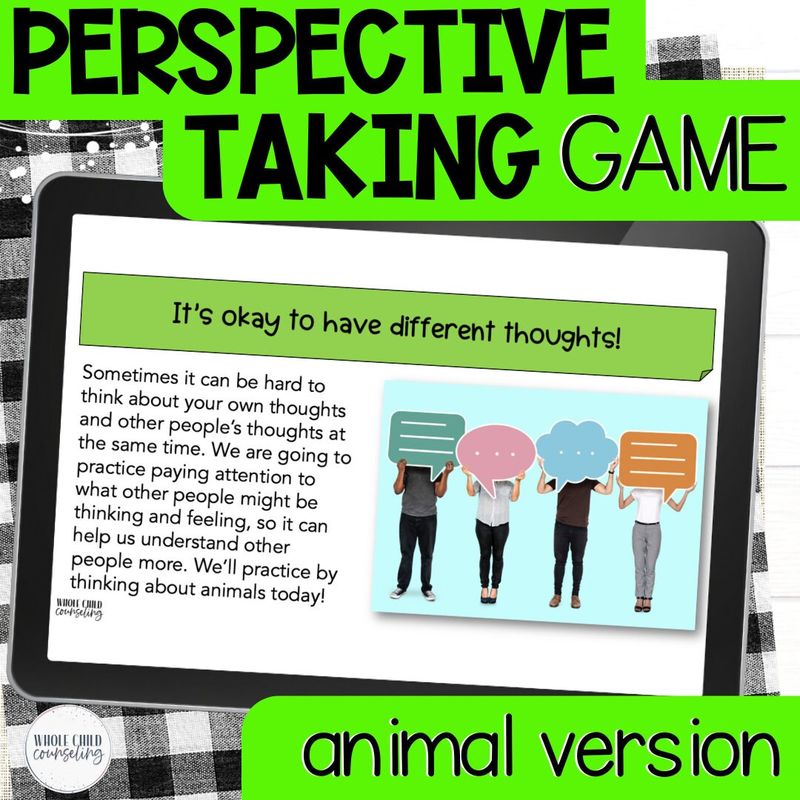 Two Thoughts Perspective Taking Game: Animal Version