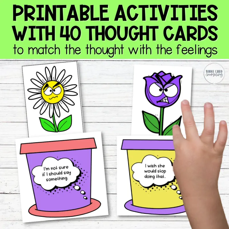 Connecting Thoughts and Feelings CBT Worksheets