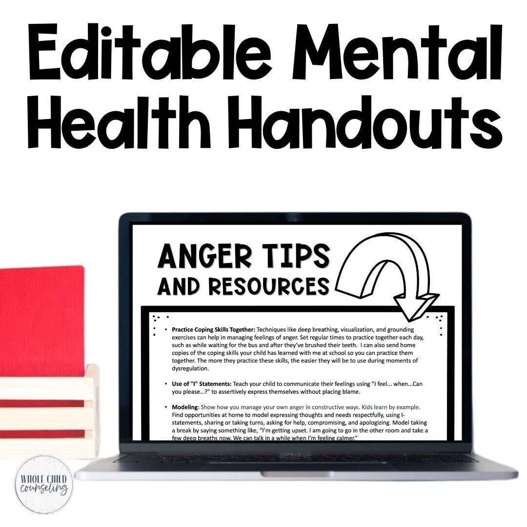 Editable Mental Health Handouts