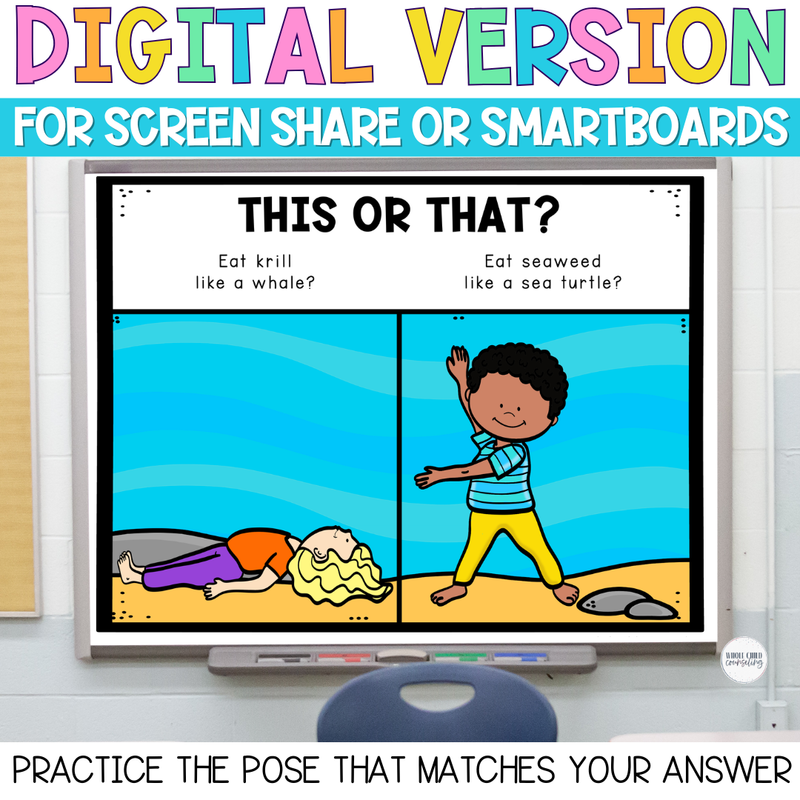 Ocean Habitat Would You Rather Yoga Game