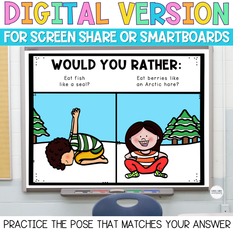 Arctic Habitat Would You Rather Yoga Game