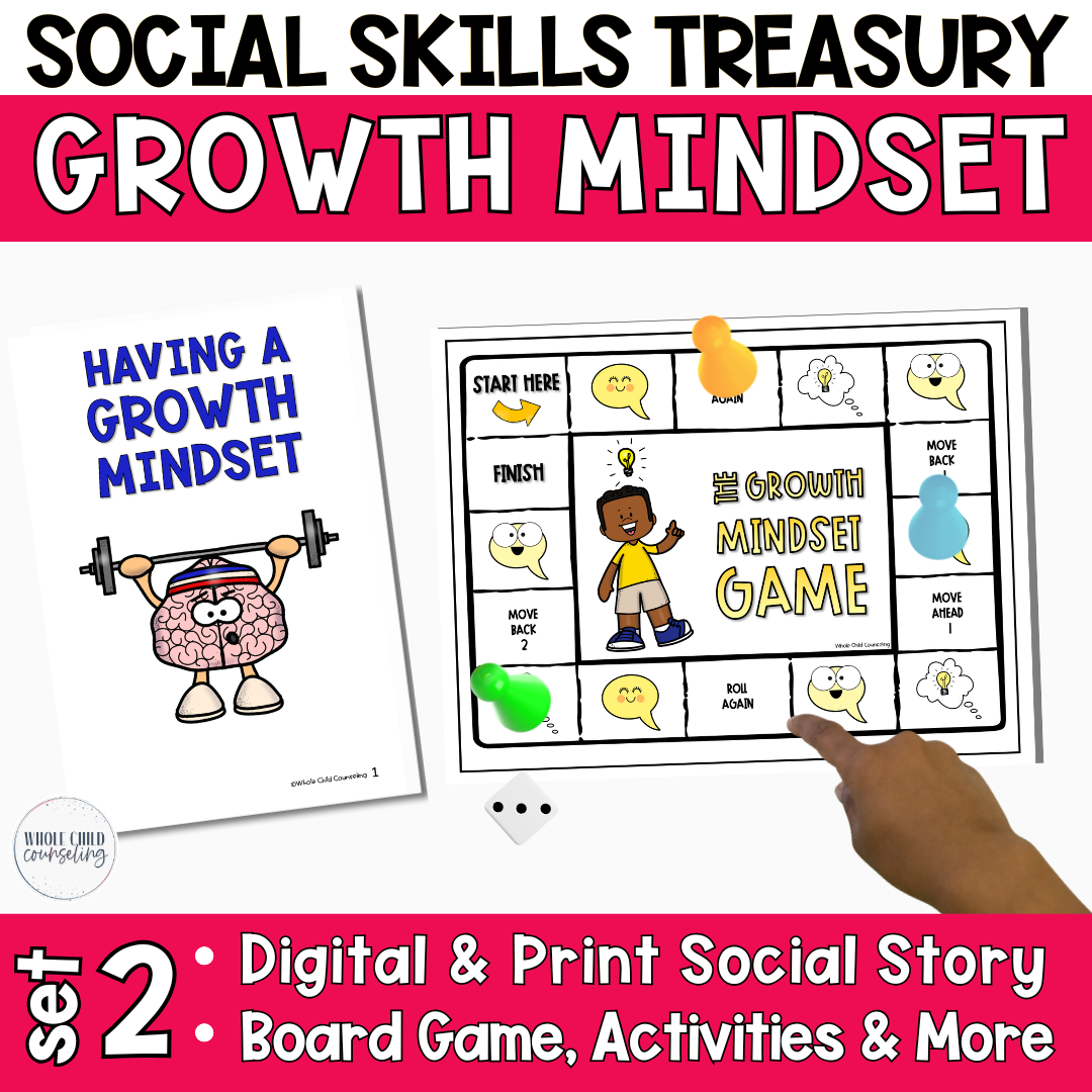 I Can Have a Growth Mindset Social Story and Game Set 2
