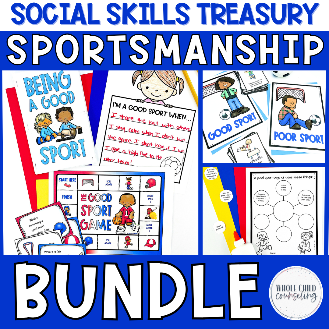 Sportsmanship Social Skills Game Digital and Print Bundle