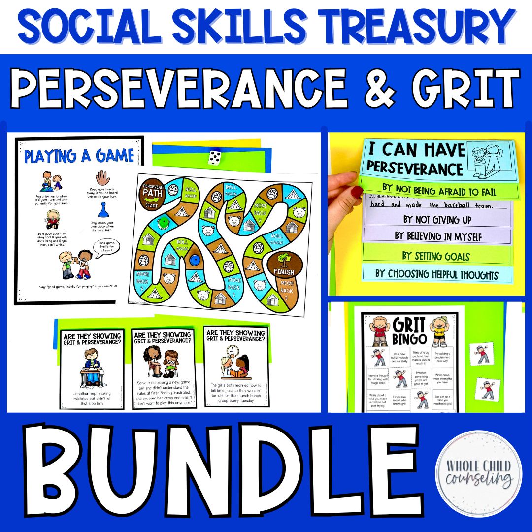Perseverance and Grit Social Skills Bundle