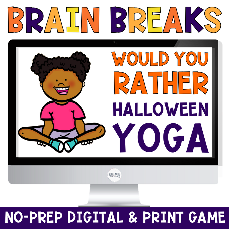 Halloween Would You Rather Creative Movement Yoga Game