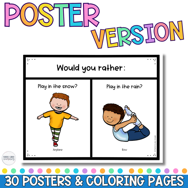 Yoga Would You Rather Game Set 1