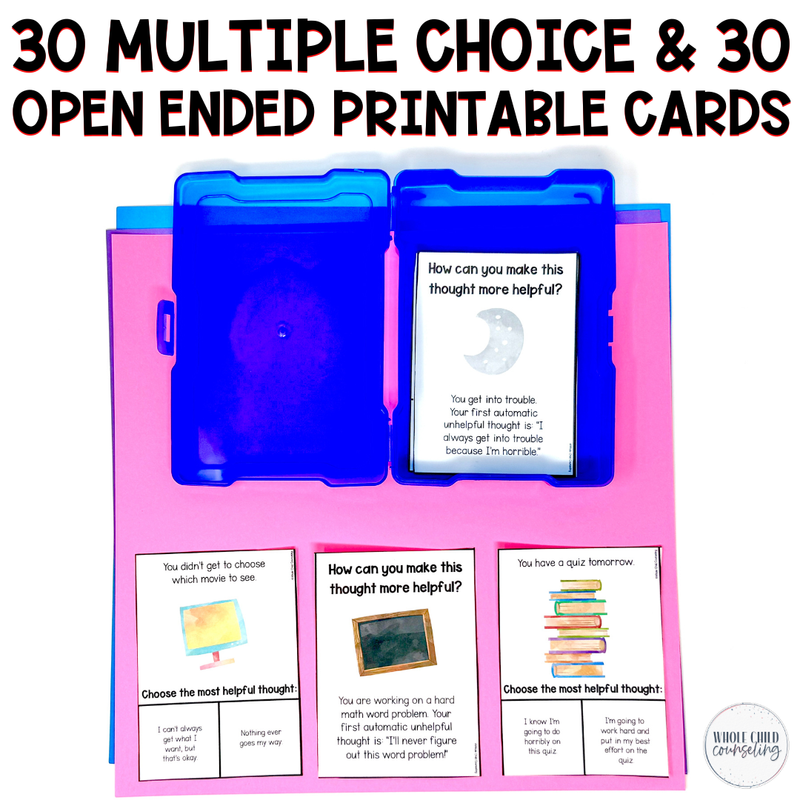 Changing Unhelpful Thoughts Butterfly Thought Changer Game