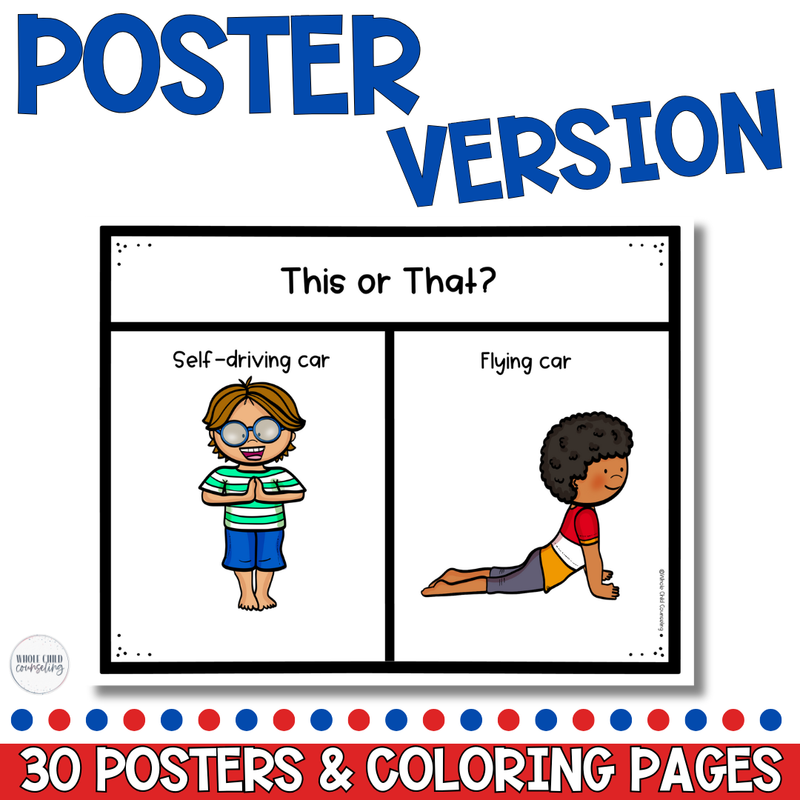 Would You Rather Yoga Digital and Print Game Classroom Brain Breaks Set 2