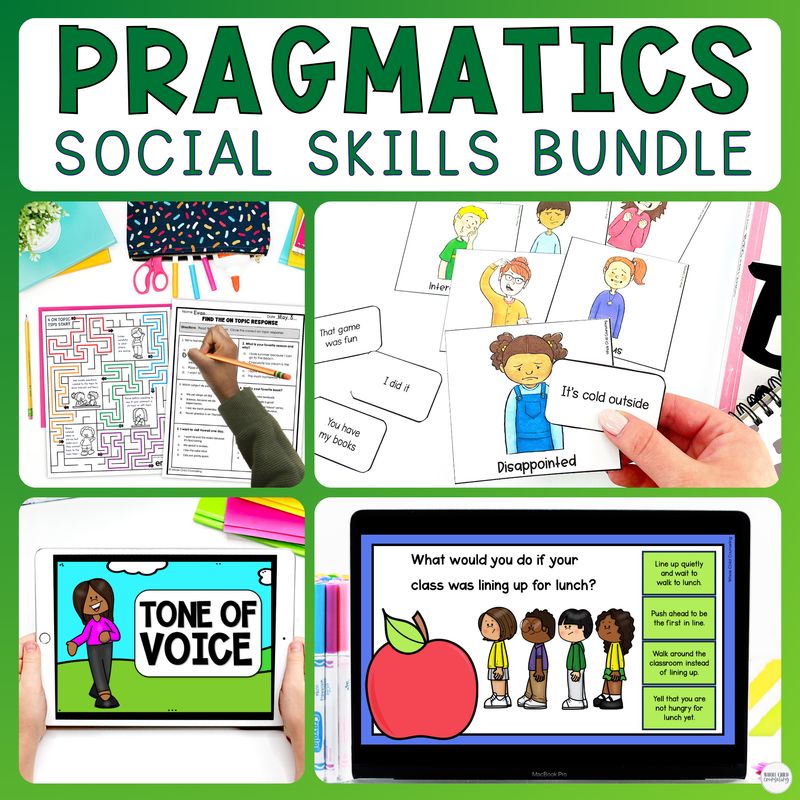 Pragmatic Social Skills and Communication Skills Bundle Pragmatic Social Skills and Communication Skills Bundle