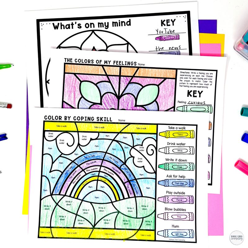 Color By Code Spring Flower Activity
