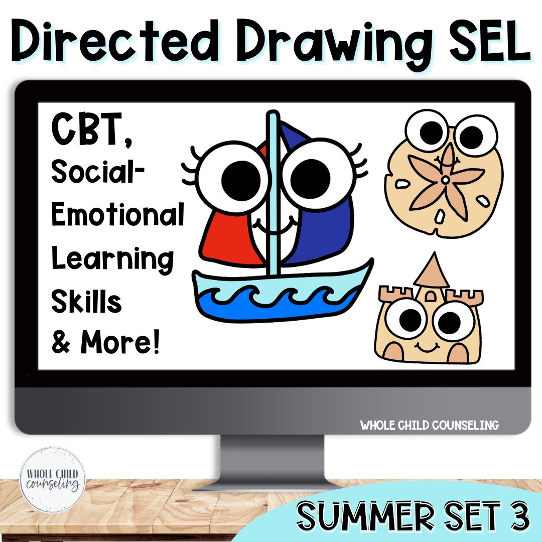 Summer SEL Directed Drawing Activity Set 3