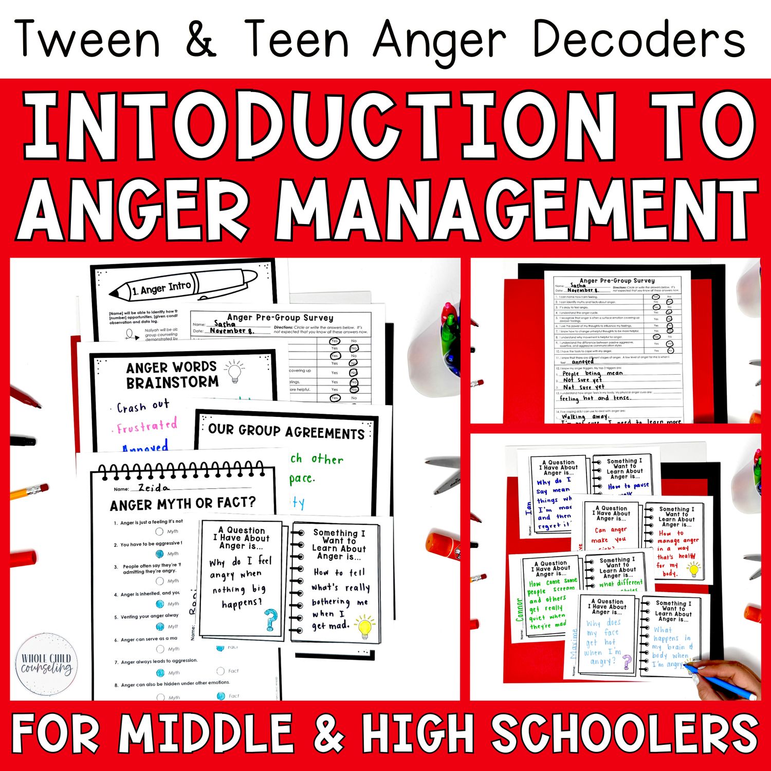 Introduction to Anger Management Group Counseling for Middle and High Schoolers