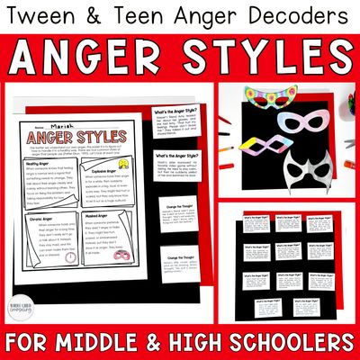 Anger Styles, Art Therapy Anger Management Strategies, Worksheets, &amp; Quiz