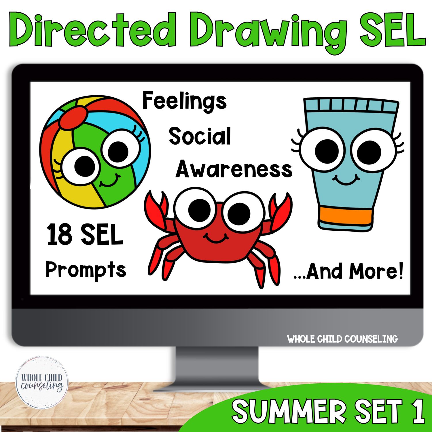 Summer SEL Directed Drawing Activity Set 1