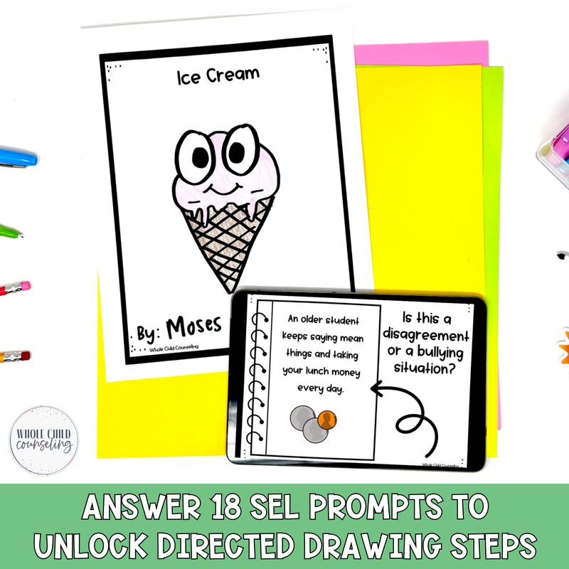 Summer SEL Directed Drawing Activity Set 2