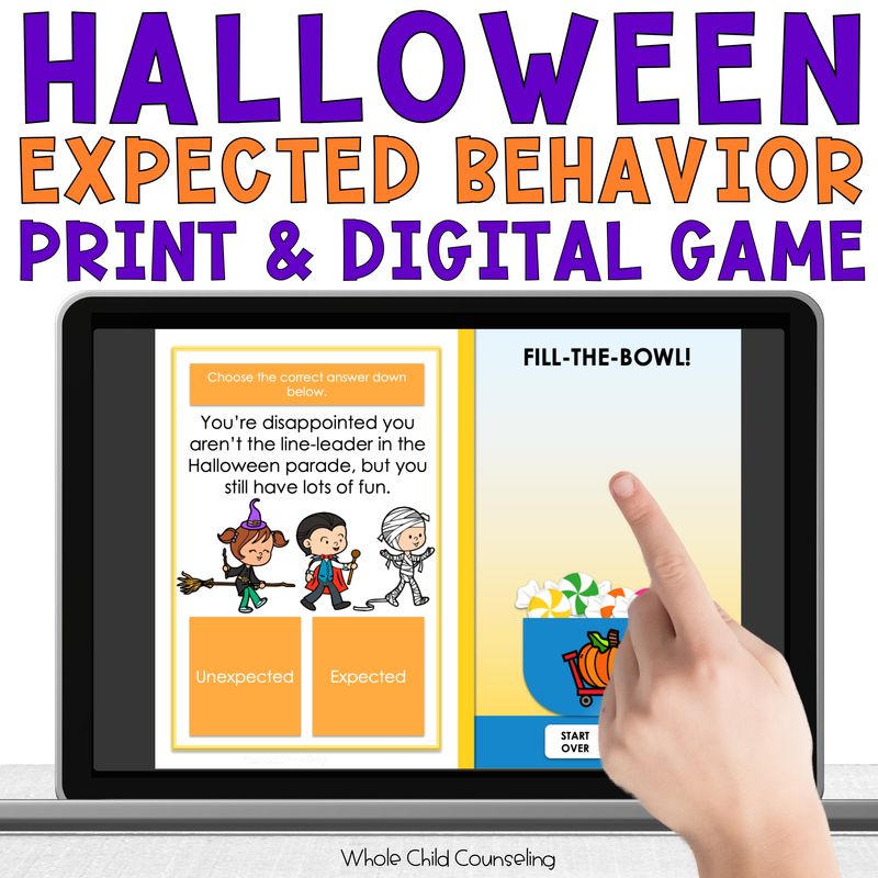 Halloween Expected vs. Unexpected Behavior Game