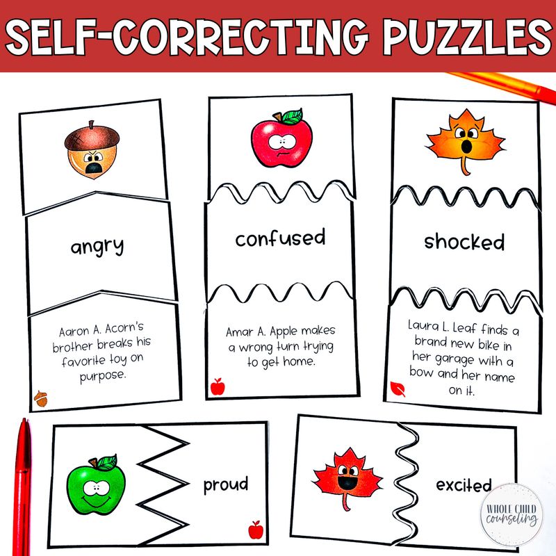 Fall and Autumn Feelings Puzzles
