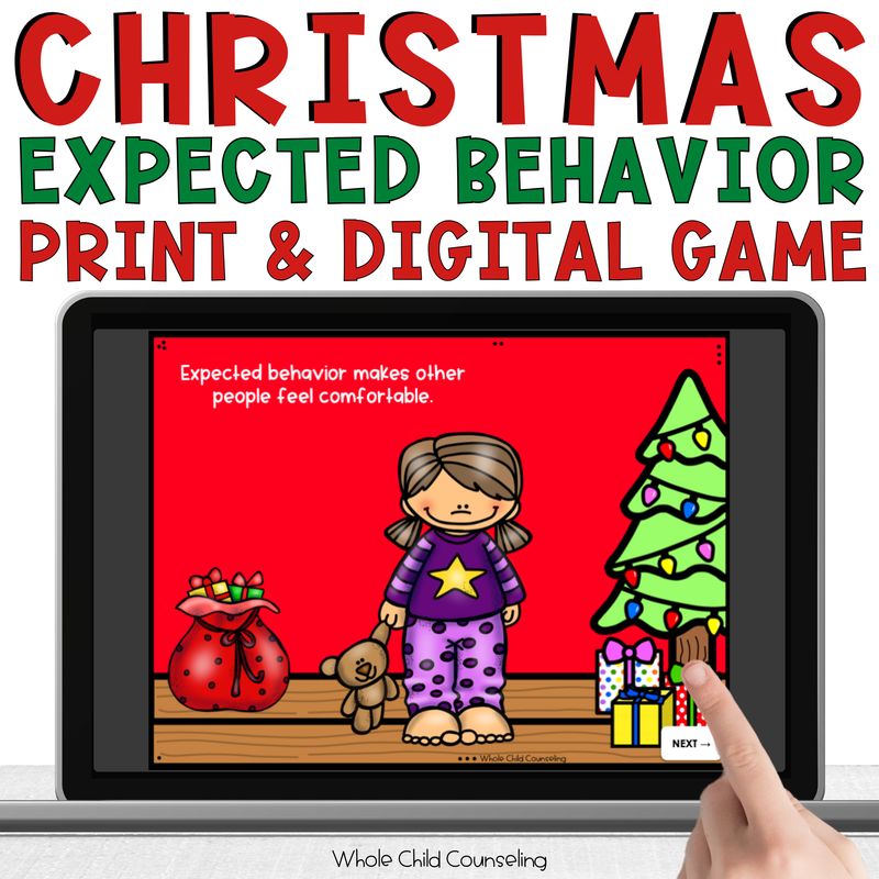 Christmas Expected vs. Unexpected Behavior Game