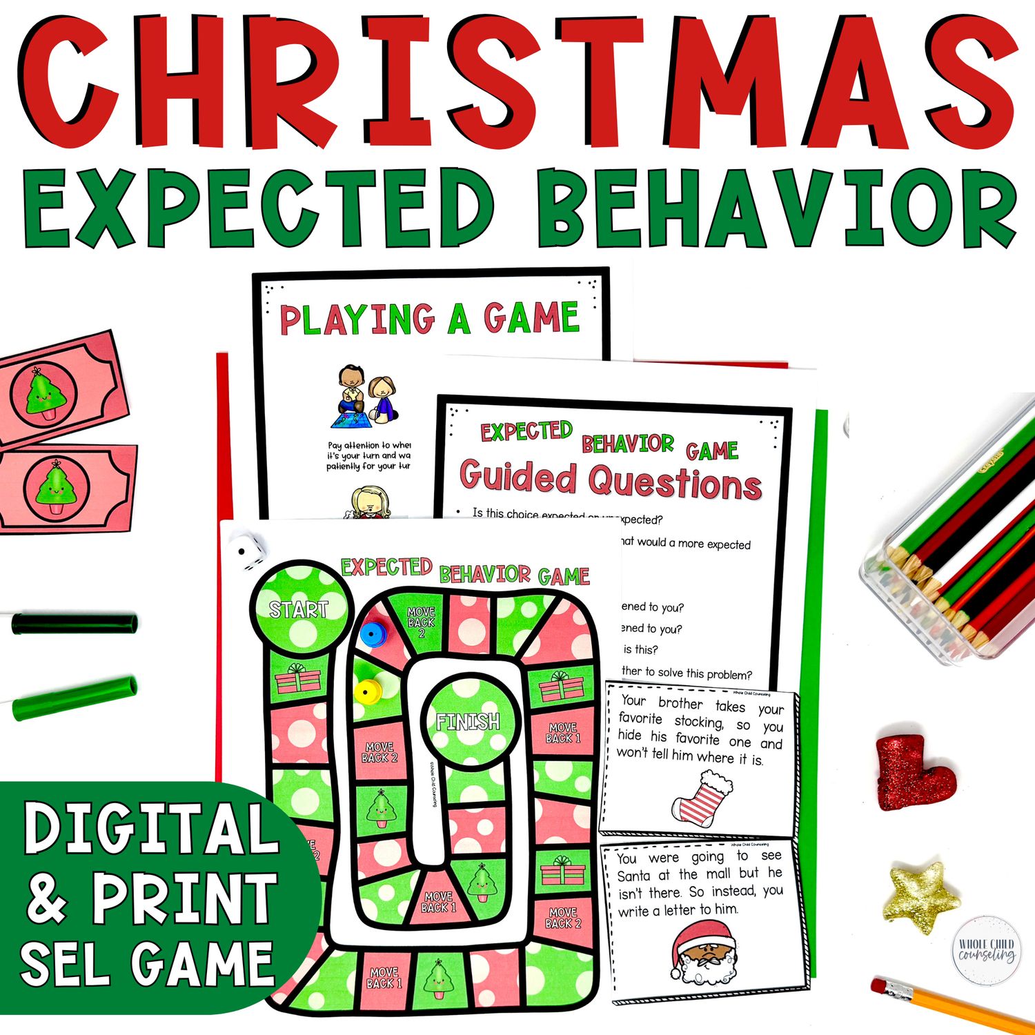 Christmas Expected vs. Unexpected Behavior Game