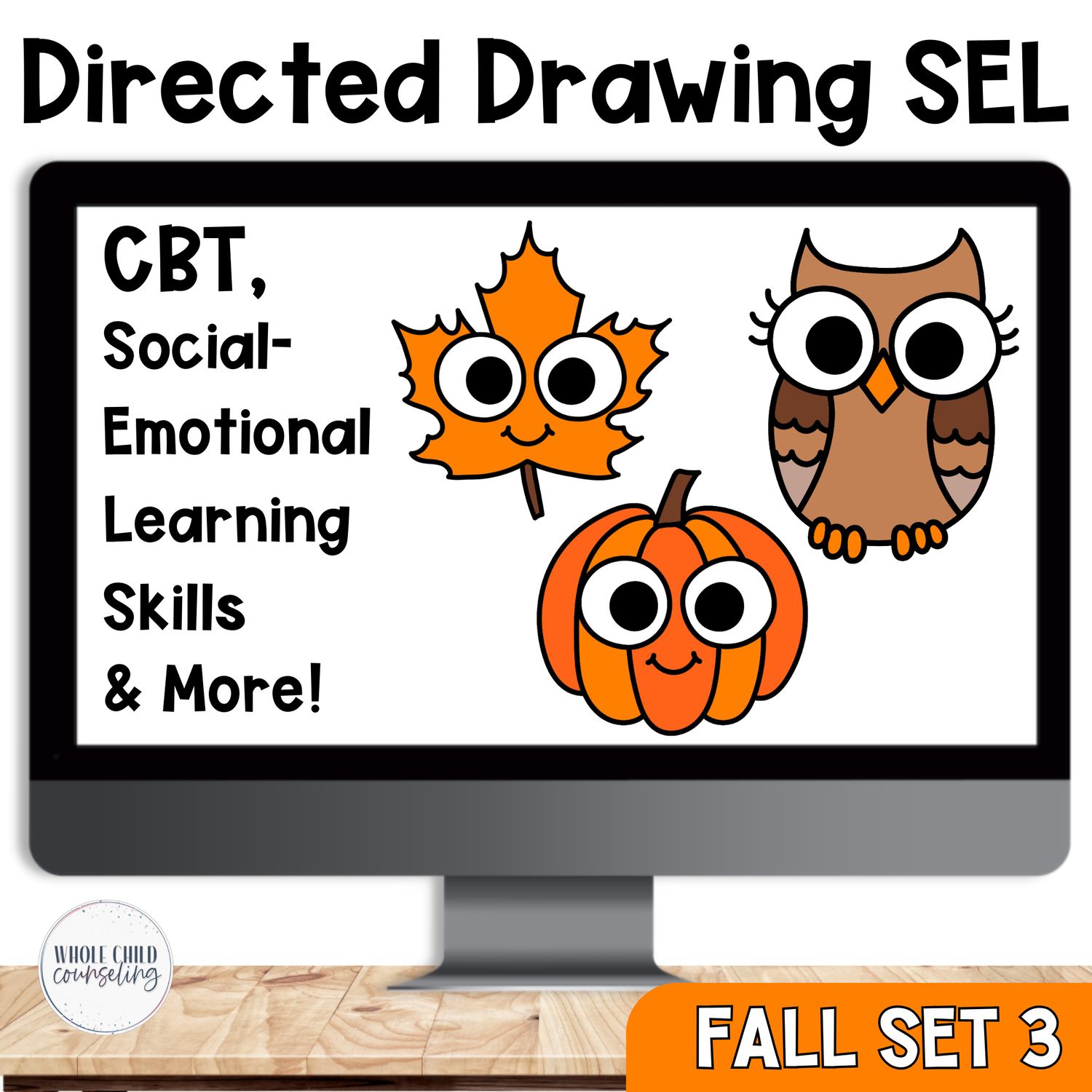 Directed Drawing Fall Set 3 Social Emotional Learning Activity