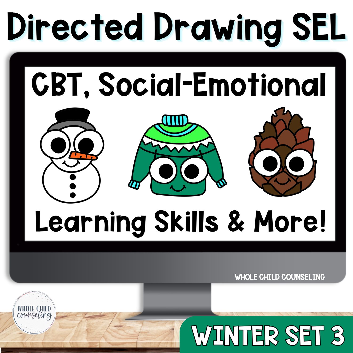 Winter SEL Directed Drawing Set 3