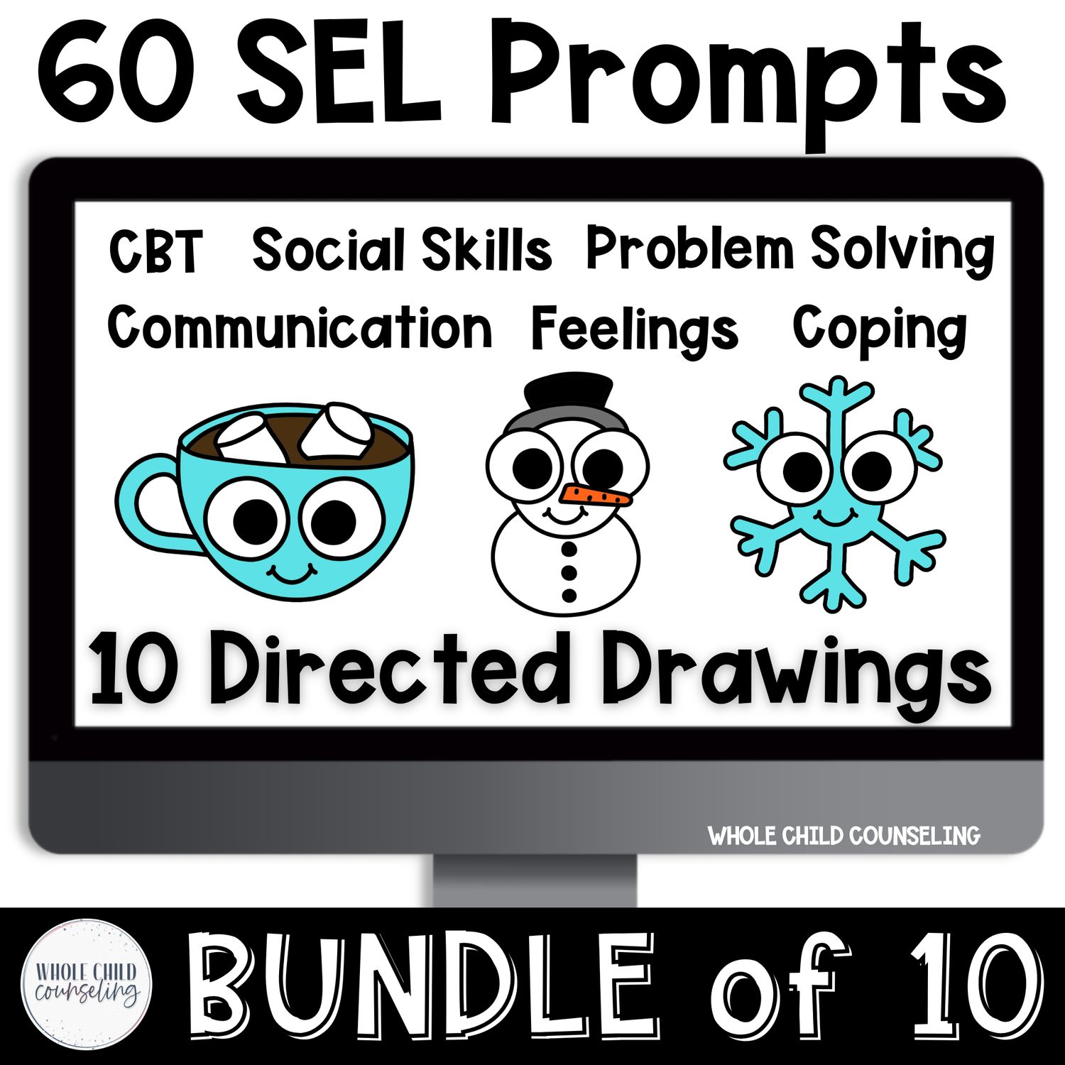 Winter SEL Directed Drawing Bundle