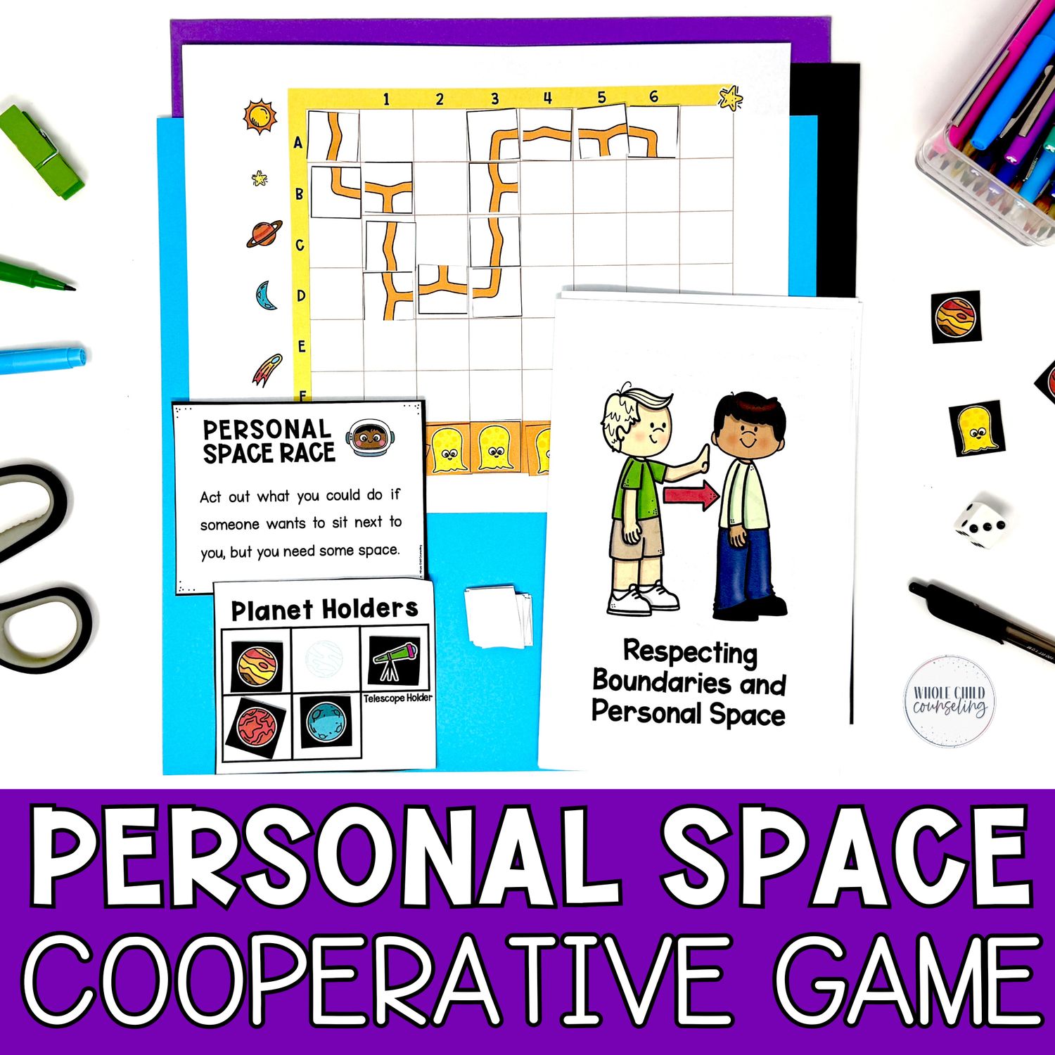 Personal Space and Boundaries Cooperative Game and Social Story