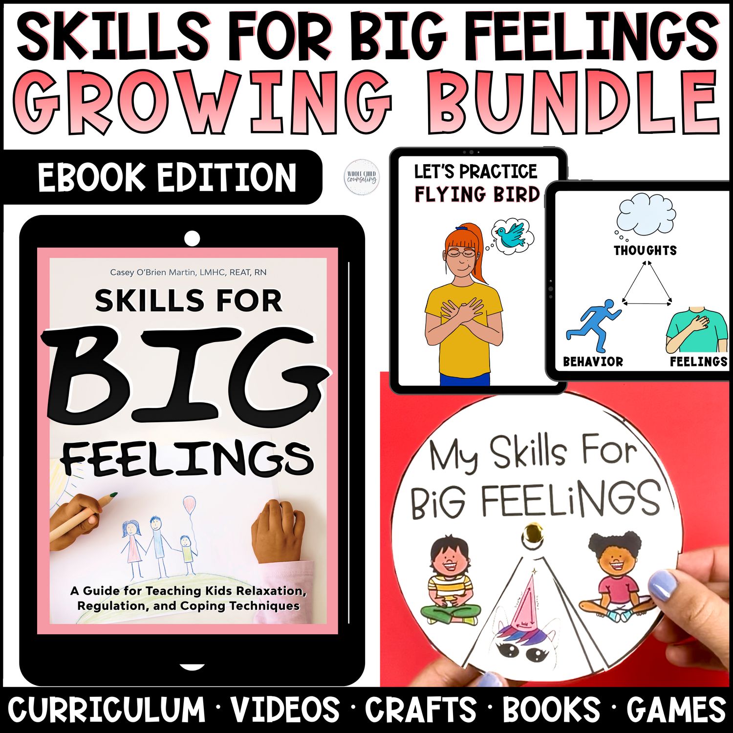 eBook GROWING BUNDLE: Super Ultimate Skills for Big Feelings, Bonus Bundle + All The Games and Supplements!