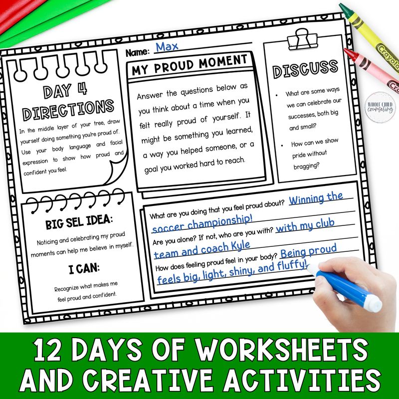 12 Days of Christmas Countdown SEL Activities